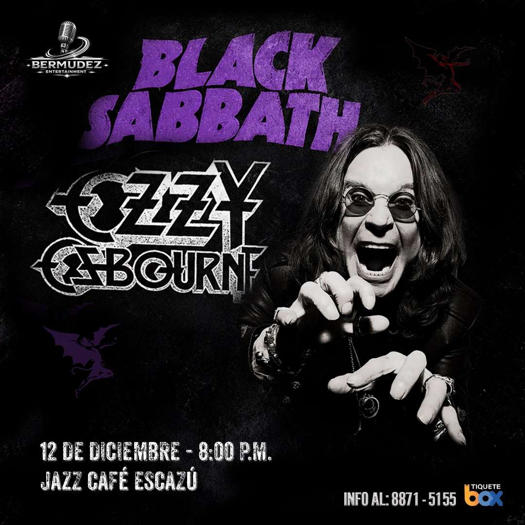 Afiche del show BLACK SABBATH & OZZY OSBOURNE — THE LEGACY 