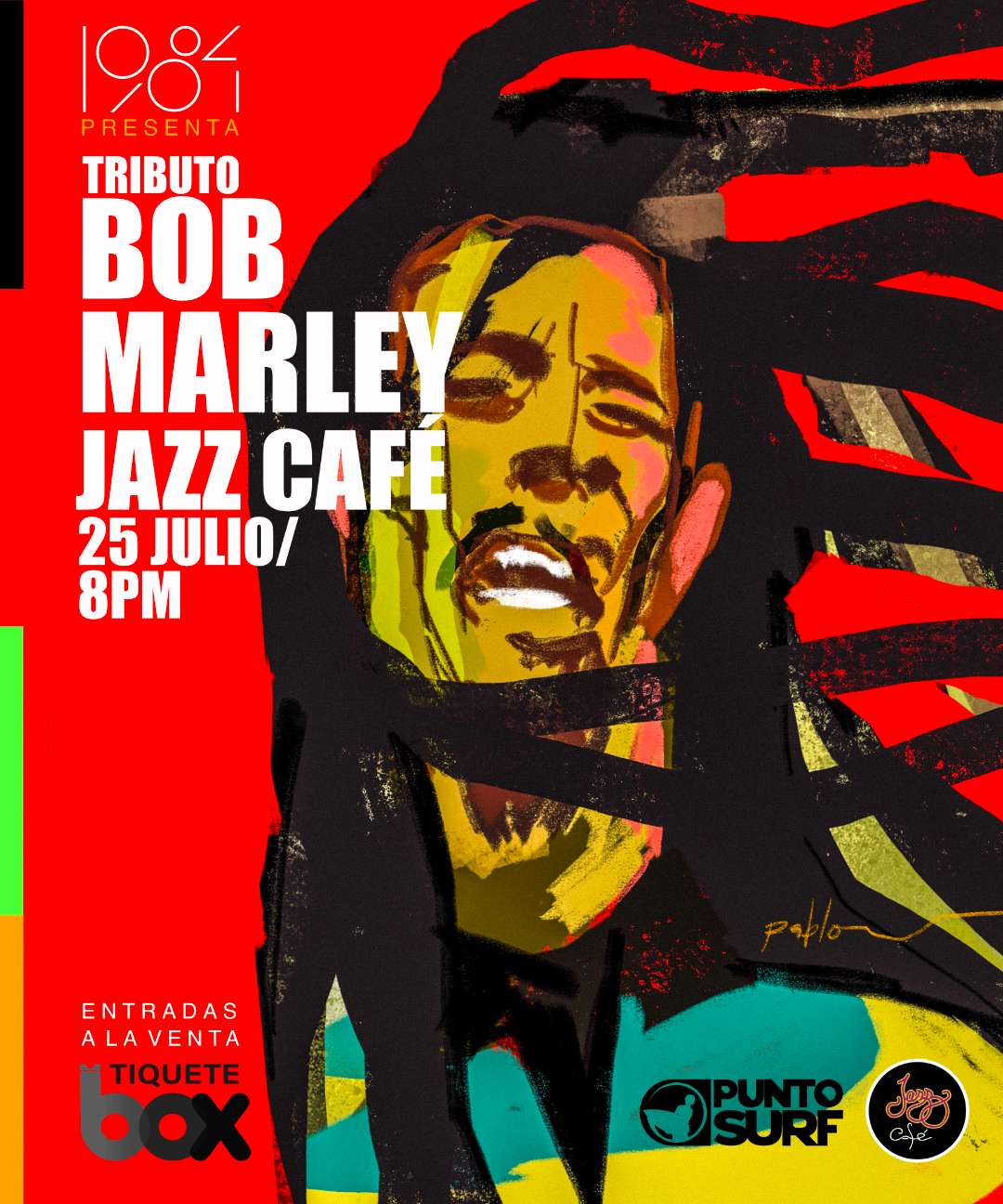 🌴🎶 1984 presenta: Tributo a Bob Marley 🎶🌴